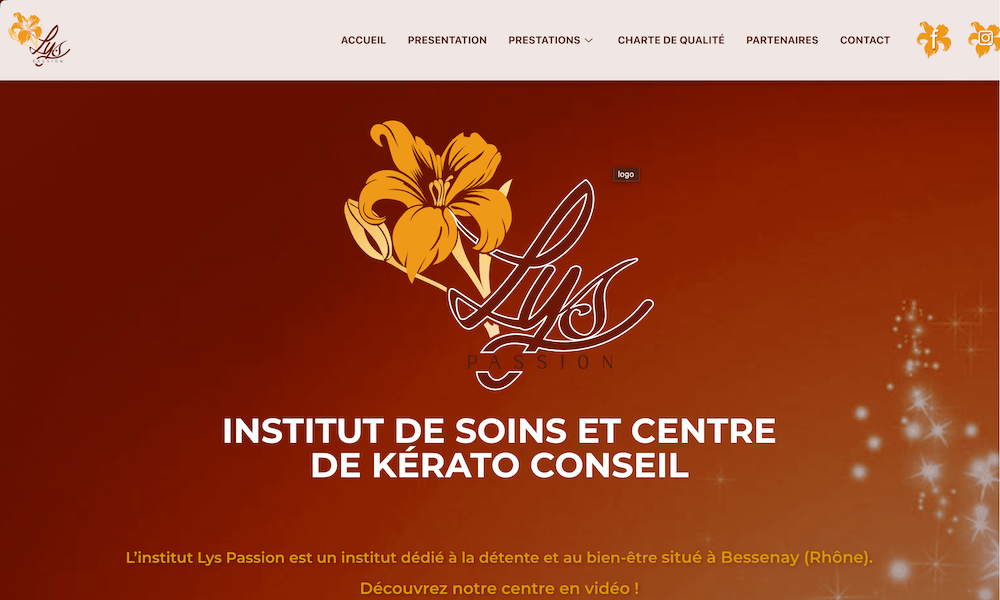 link to the presentation page of : Institut lys Passion