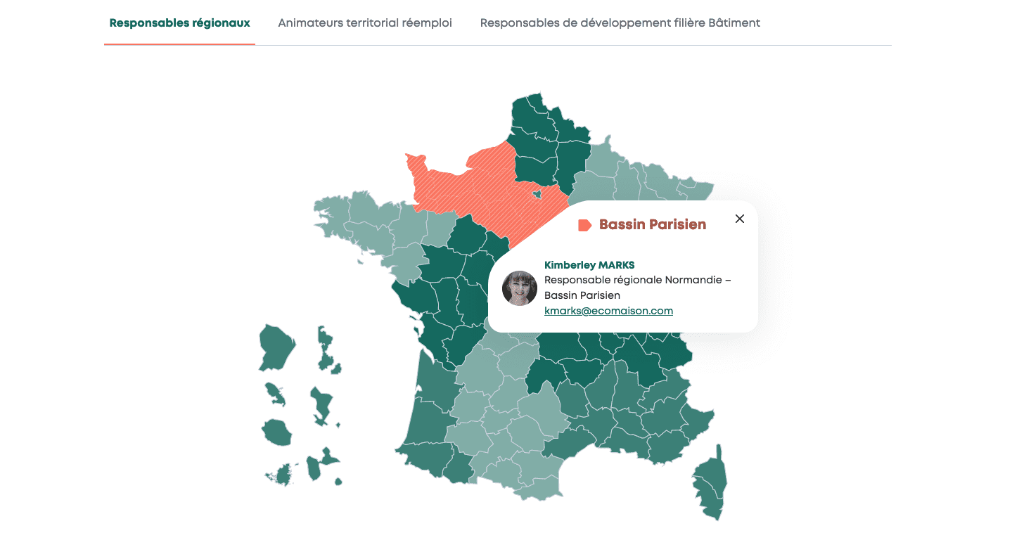 Ecomaison Interactive Map